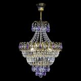 Люстра Ника Фиолетовая под бронзу, диаметр - 400 мм, Люстры Гусь Хрустальный Люстра Ника Фиолетовая под бронзу, диаметр - 400 мм, Люстры Гусь Хрустальный