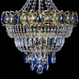 Люстра Ника Синяя под бронзу, диаметр - 400 мм, Люстры Гусь Хрустальный Люстра Ника Синяя под бронзу, диаметр - 400 мм, Люстры Гусь Хрустальный