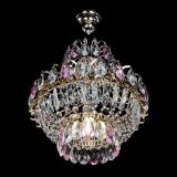 Люстра Ника 1 лампа розовая в Химках