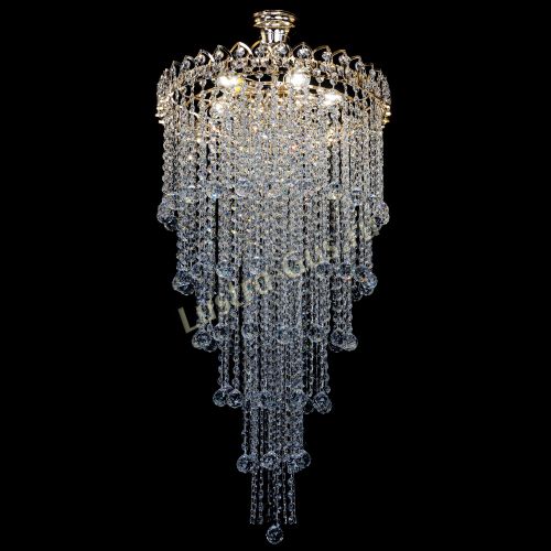 Люстра Октава длинная с подвесом в Химках Гусь Хрустальный