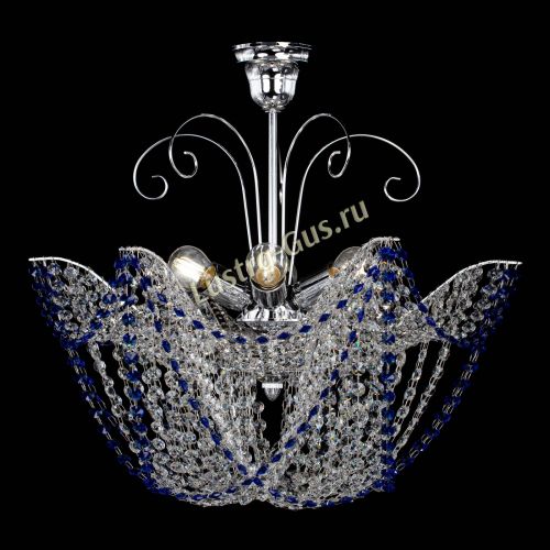 Люстра Орхидея №3 синяя в Химках Гусь Хрустальный