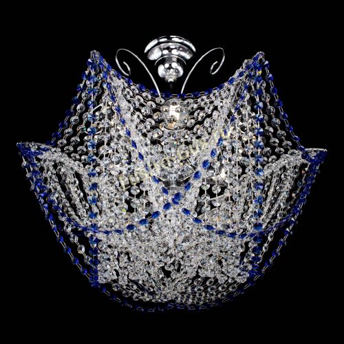 Люстра Орхидея №3 синяя в Химках Гусь Хрустальный