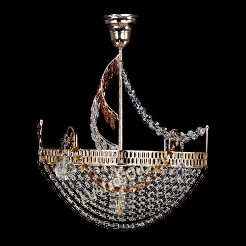 Люстра Парусник №1 чайный в Химках Гусь Хрустальный