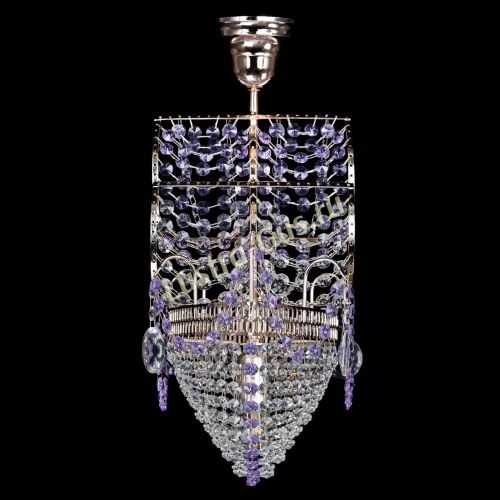 Люстра Парусник №1 фиолетовый в Химках Гусь Хрустальный