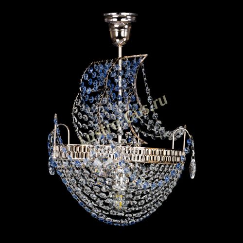 Люстра Парусник №1 синий в Химках Гусь Хрустальный