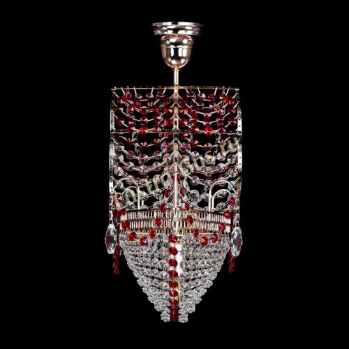 Люстра Парусник №1 красный в Химках Гусь Хрустальный