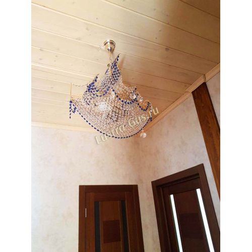 Люстра Парусник №1 синий в Химках Гусь Хрустальный