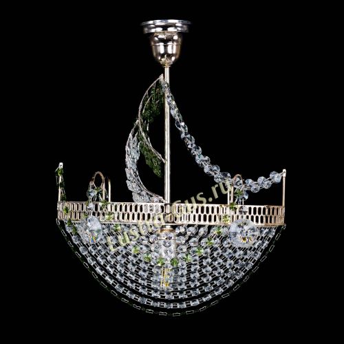 Люстра Парусник №1 зеленый в Химках Гусь Хрустальный