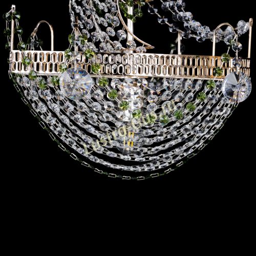 Люстра Парусник №1 зеленый в Химках Гусь Хрустальный