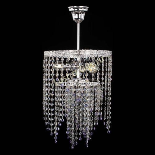 Люстра Токката Капель №3 фиолетовая в Химках Гусь Хрустальный