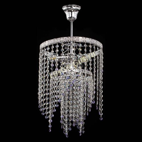 Люстра Токката Капель №3 фиолетовая в Химках Гусь Хрустальный