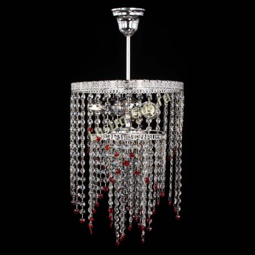Люстра Токката Капель №3 красная в Химках Гусь Хрустальный