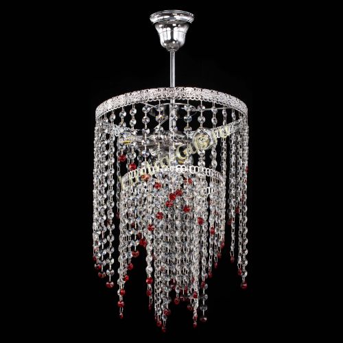 Люстра Токката Капель №3 красная в Химках Гусь Хрустальный