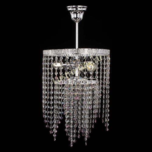 Люстра Токката Капель №3 розовая в Химках Гусь Хрустальный