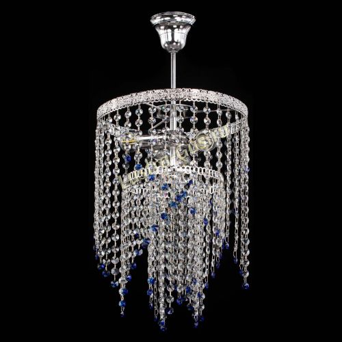 Люстра Токката Капель №3 синяя в Химках Гусь Хрустальный