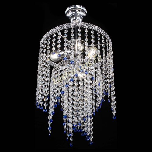Люстра Токката Капель №3 синяя в Химках Гусь Хрустальный