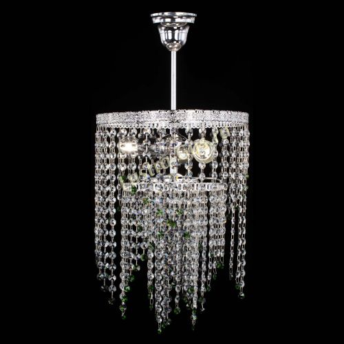 Люстра Токката Капель №3 зеленая в Химках Гусь Хрустальный