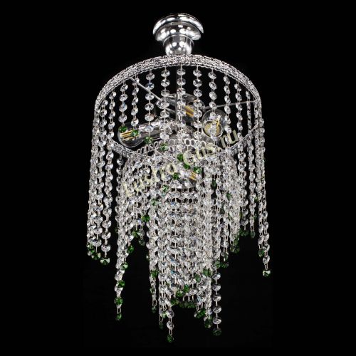Люстра Токката Капель №3 зеленая в Химках Гусь Хрустальный