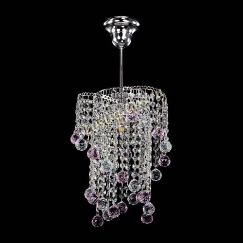 Люстра Вектор №4 розовая в Химках Гусь Хрустальный