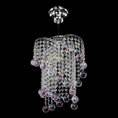 Люстра Вектор №4 розовая в Химках Гусь Хрустальный