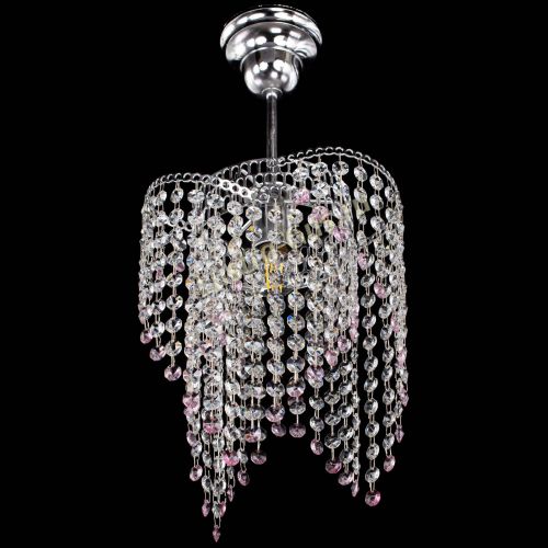 Люстра Вектор №5 розовая в Химках Гусь Хрустальный