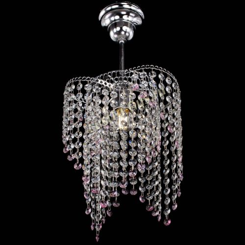 Люстра Вектор №5 розовая в Химках Гусь Хрустальный