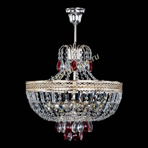 Люстра Венеция Астра №5 красная в Химках Гусь Хрустальный