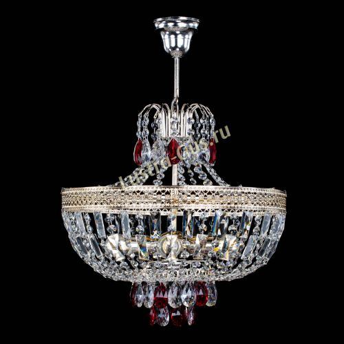 Люстра Венеция Астра №5 красная в Химках Гусь Хрустальный