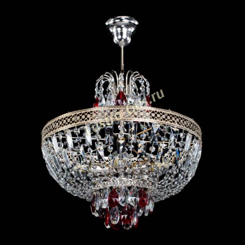 Люстра Венеция Астра №5 красная в Химках Гусь Хрустальный