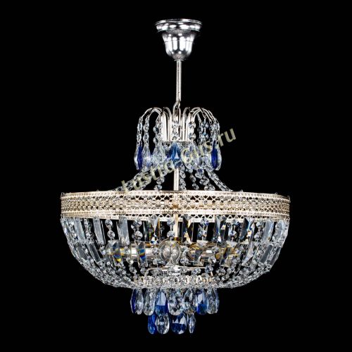 Люстра Венеция Астра №5 синяя в Химках Гусь Хрустальный