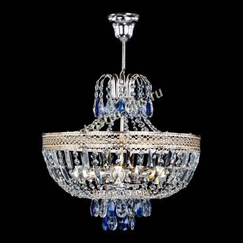 Люстра Венеция Астра №5 синяя в Химках Гусь Хрустальный