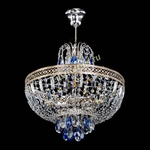 Люстра Венеция Астра №5 синяя в Химках Гусь Хрустальный
