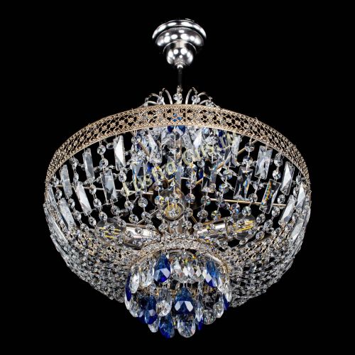 Люстра Венеция Астра №5 синяя в Химках Гусь Хрустальный