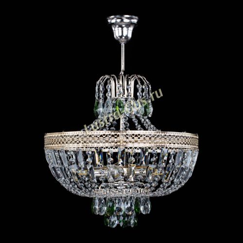 Люстра Венеция Астра №5 зеленая в Химках Гусь Хрустальный