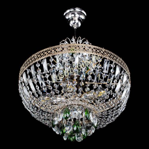 Люстра Венеция Астра №5 зеленая в Химках Гусь Хрустальный