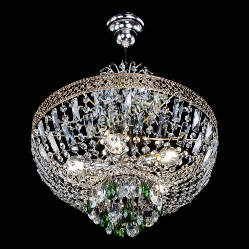 Люстра Венеция Астра №5 зеленая в Химках Гусь Хрустальный