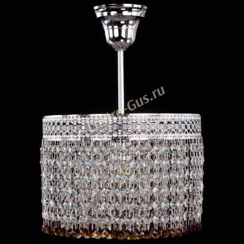 Люстра Венеция Капель №1 с подвесом Чайная в Химках Гусь Хрустальный