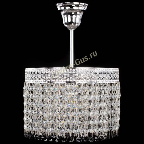 Люстра Венеция Капель №1 с подвесом Черная в Химках Гусь Хрустальный