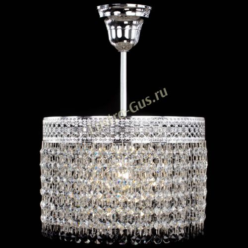 Люстра Венеция Капель №1 с подвесом Черная в Химках Гусь Хрустальный