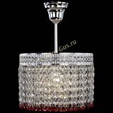 Люстра Венеция Капель №1 с подвесом Красная в Химках