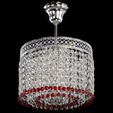Люстра Венеция Капель №1 с подвесом Красная в Химках