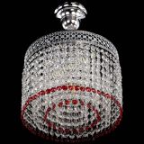 Люстра Венеция Капель №1 с подвесом Красная в Химках