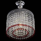 Люстра Венеция Капель №1 с подвесом Красная в Химках