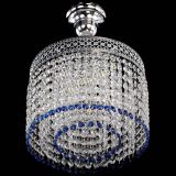 Люстра Венеция Капель №1 с подвесом Синяя в Химках