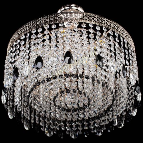 Люстра Венеция Капель журавлик черная в Химках Гусь Хрустальный