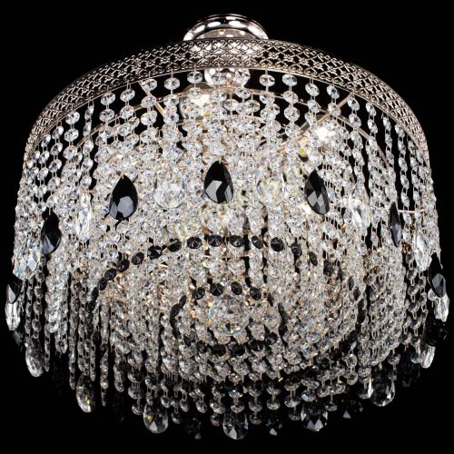 Люстра Венеция Капель журавлик черная в Химках Гусь Хрустальный