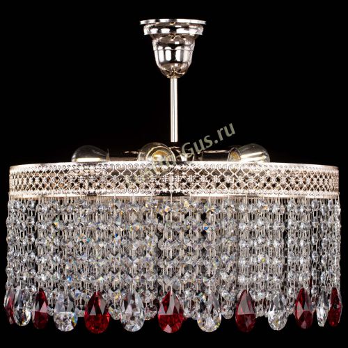 Люстра Венеция Капель журавлик красная в Химках Гусь Хрустальный