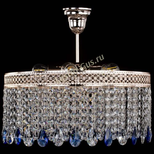 Люстра Венеция Капель журавлик синяя в Химках Гусь Хрустальный
