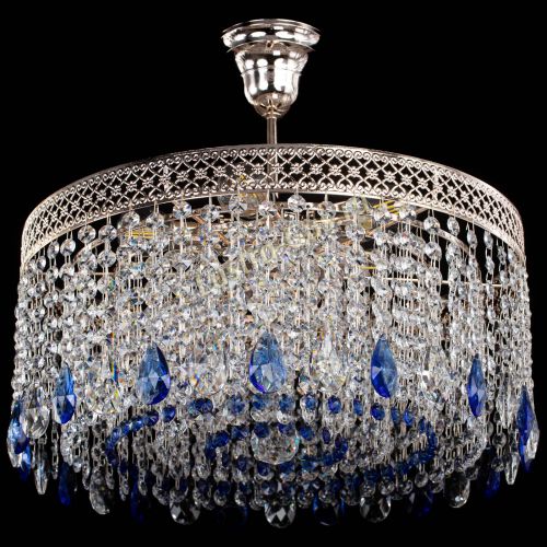 Люстра Венеция Капель журавлик синяя в Химках Гусь Хрустальный