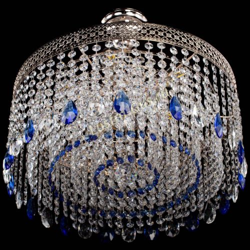 Люстра Венеция Капель журавлик синяя в Химках Гусь Хрустальный